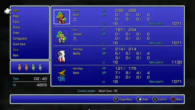 Final Fantasy I Pixel Remaster 007 - Marsh Cave смотреть онлайн