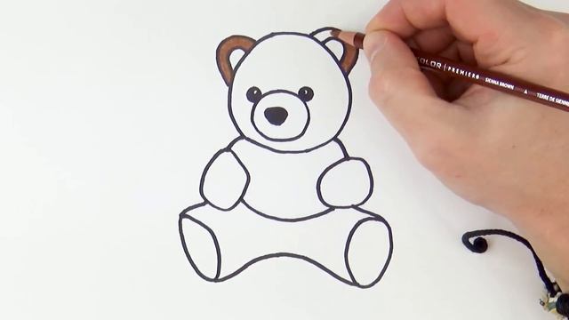 How to Draw Teddy Bear Easy | Cute Drawings for beginners смотреть онлайн