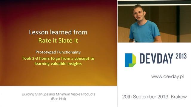 Ben Hall - "Building Startups and Minimum Viable Products" смотреть онлайн