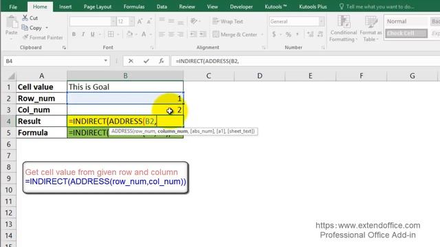 Excel ADDRESS function смотреть онлайн