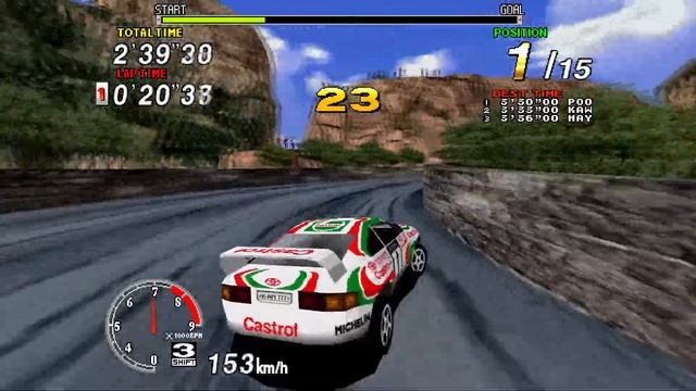 Sega Rally Championship - Sega Model 2 Emulator Gameplay 60FPS. смотреть онлайн