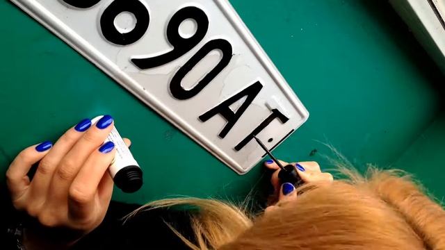 Лайфхак! Как восстановить гос. номер авто за пол часа и 2$ (облез номерной знак) смотреть онлайн