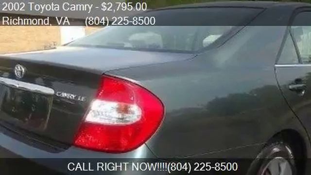 2002 Toyota Camry LE 5-Speed Manual for sale in Richmond, VA смотреть онлайн