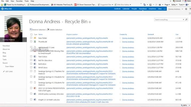 OneDrive Recycle Bin смотреть онлайн