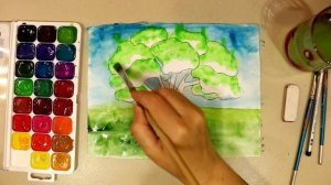 Как нарисовать ДЕРЕВО ДУБ || Урок ИЗО