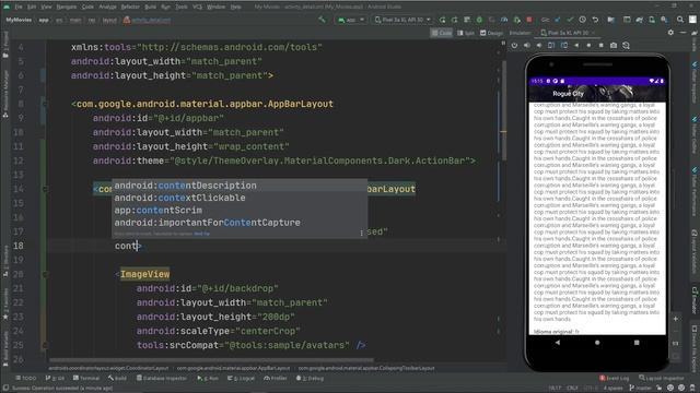 Curso ANDROID desde cero - CollapsingToolbarLayout #49 смотреть онлайн