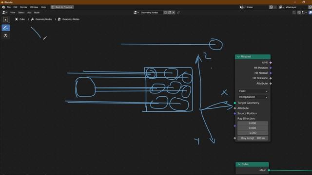 Le Node Raycast | Apprendre Geometry Nodes Blender 3D смотреть онлайн