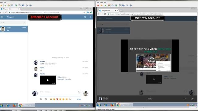 Demo of Telegram Web Account Takeover | Hack Demonstration смотреть онлайн