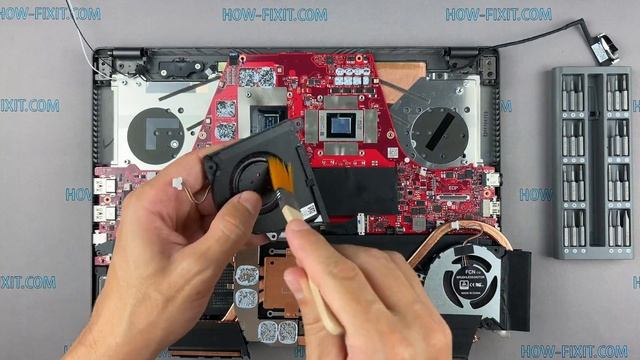 Asus ROG Zephyrus G14 GA401 Disassembly, fan cleaning and thermal paste replacement смотреть онлайн