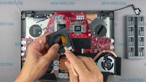 Asus ROG Zephyrus G14 GA401 Disassembly, fan cleaning and thermal paste replacement