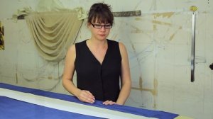 Мастер класс 5. Особенности пошива шторы из необычного сочетания двух тканей - шелка и бархата.