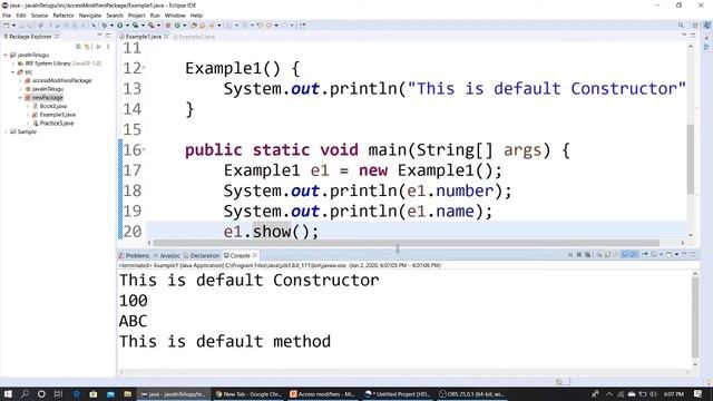 Access modifiers In Java // How to secure your variables and methods // Access modifiers in Telugu смотреть онлайн