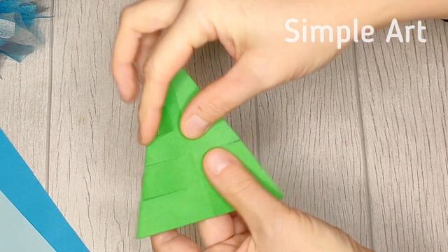 Объёмная Ёлочка из бумаги своими руками. Новогодние поделки. смотреть онлайн