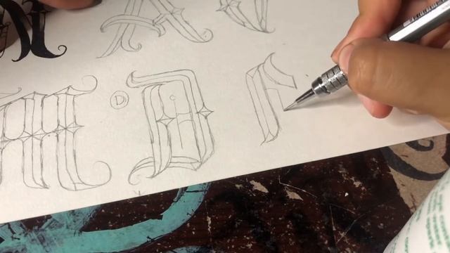 #35 Old English Chicano letters (Sketch out) part 1 ✍? смотреть онлайн