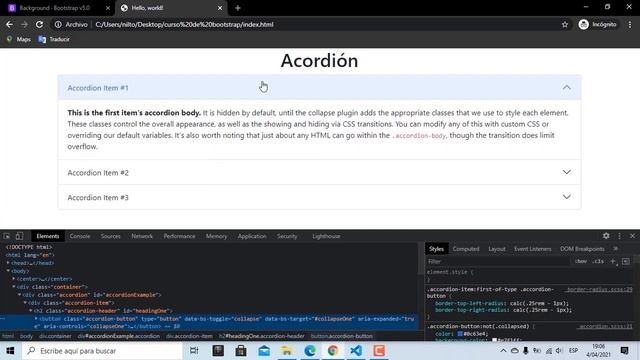 ✅✅ Acordeón - #03 - Curso Completo de BOOTSTRAP 2021 ?? Versión v5 - Componentes ?? смотреть онлайн