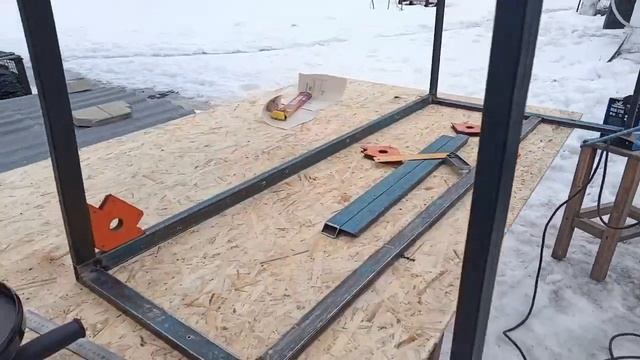 А ТАК МОЖНО БЫЛО?! Стол своими руками из проф. трубы. /DIY/ Desk смотреть онлайн