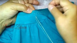 Как уменьшить горловину(вырез)на футболке.Растянутая широкая горловина.Оригинальная переделка одежд