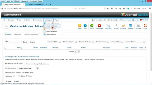 Como activar la insercion de codigo html en Joomla - configurando el editor TinyMce смотреть онлайн