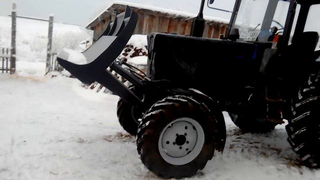 Лесной нож- толкатель на МтЗ-82 смотреть онлайн