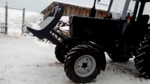 Лесной нож- толкатель на МтЗ-82