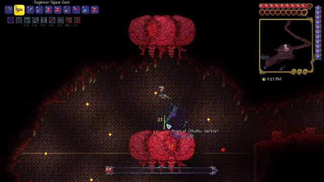 Terraria 1.4 Master Mode - Brain of Cthulhu & Exclusive Brain in a Jar Item! смотреть онлайн