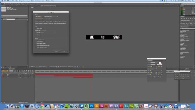 Exporting from After Effects to SWF смотреть онлайн