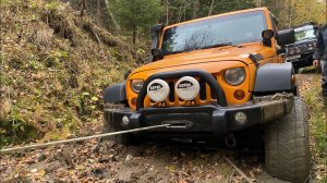 Nissan patrol на V8, TD42 и TB48, Rubicon, Suzuki jimny против осеннего бездорожья)