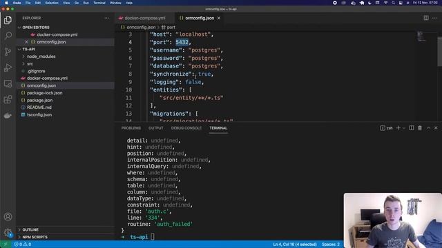 TypeScript REST API with NodeJS, Postgres & TypeORM смотреть онлайн