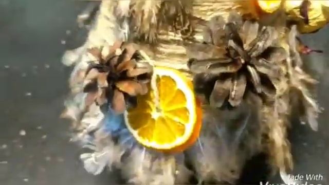 Бюджетная елочка-топиарий в эко стиле. смотреть онлайн