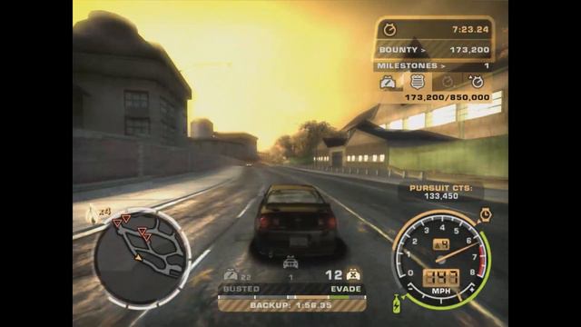 Wanted Level 1 to 5 🥵Police Chase # Black List 1 Part 4 NFS MW 2005 gameplay смотреть онлайн