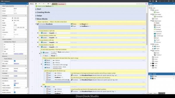 2048 in 9 Minutes (Construct 3 Tutorial) + Project File