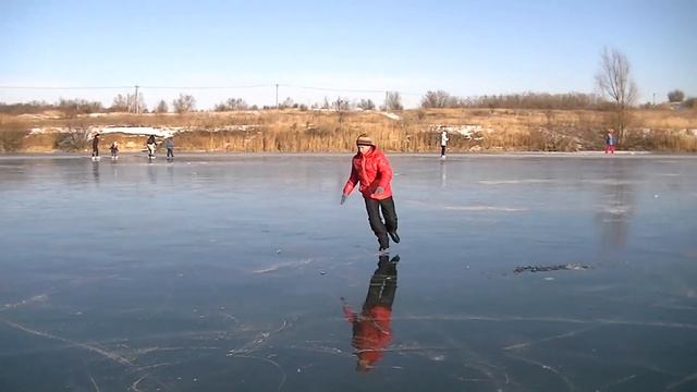 21 11 2020 Жигулёвск, Александровские озёра, катание на коньках смотреть онлайн