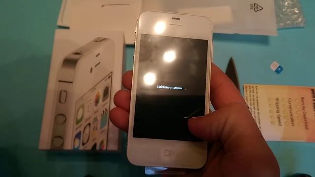 Apple Iphone 4S белый з Aliexpress за 99$. Посылка из Китая №172. смотреть онлайн