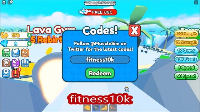 *NEW CODES* [FREE LIMITED] Get Muscles Simulator ROBLOX | SEPTEMBER 20, 2023 смотреть онлайн