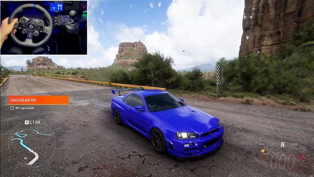Nissan Skyline R34 DRIFT - Forza Horizon 5 (Steering Wheel + Shifter) Gameplay смотреть онлайн