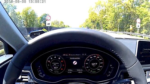 Audi A4 B9 - ACC Geschwindigkeits Übernahme смотреть онлайн