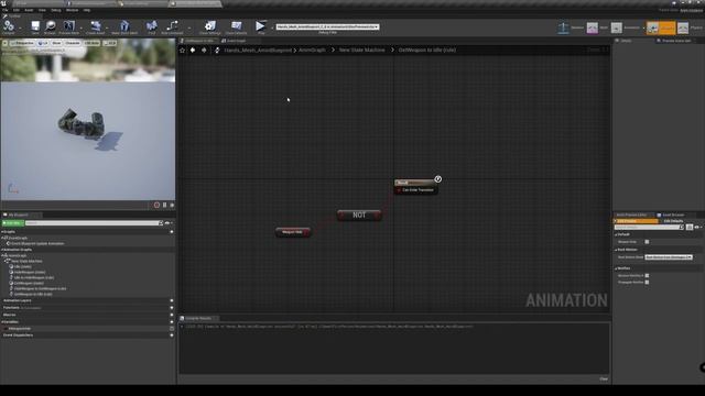 UE4. Смена оружия. Часть 2. Анимация спрятать/показать смотреть онлайн