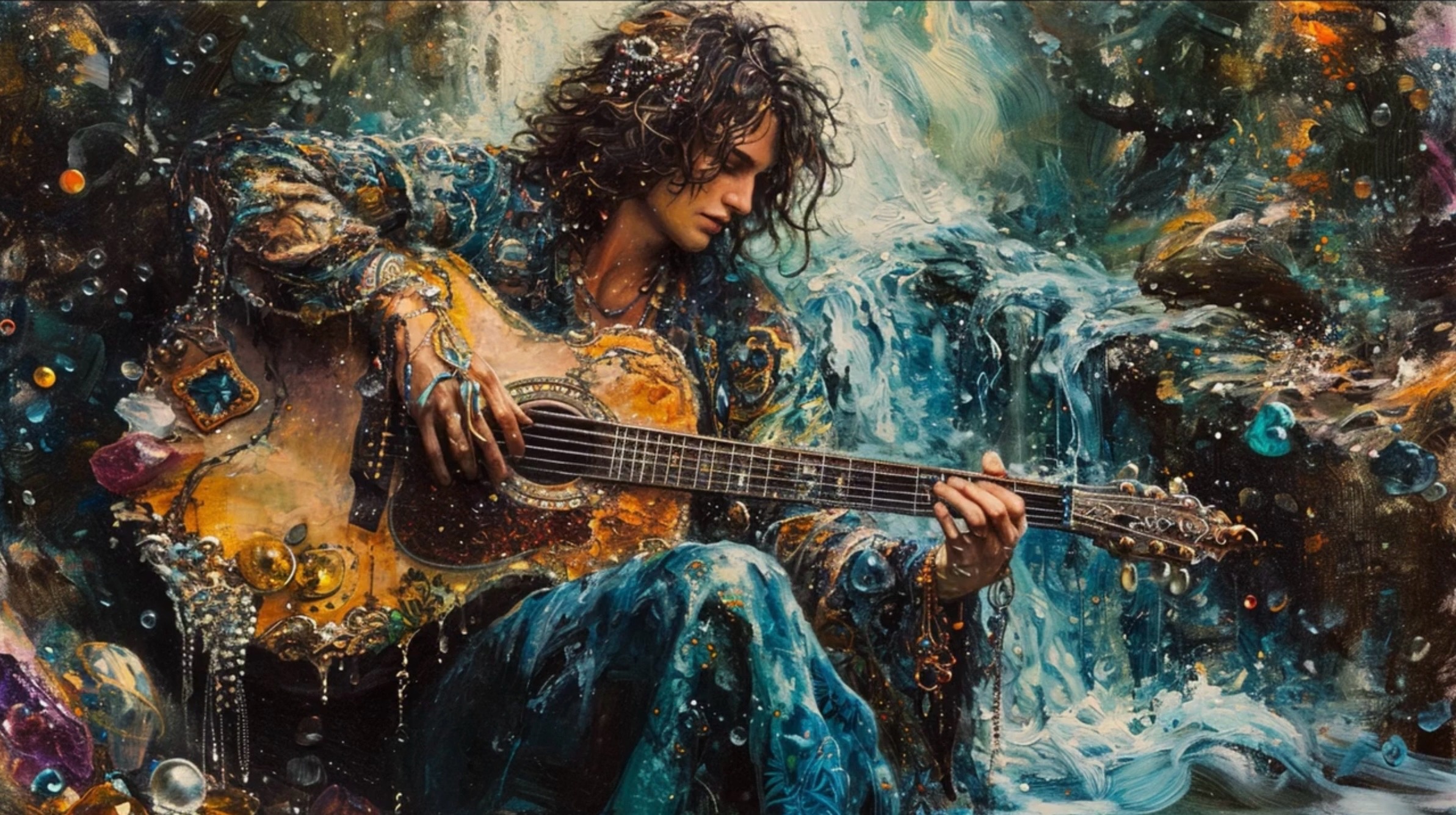 Вечный трубадур - Прекрасная акустическая гитарная эмбиент-музыка смотреть онлайн