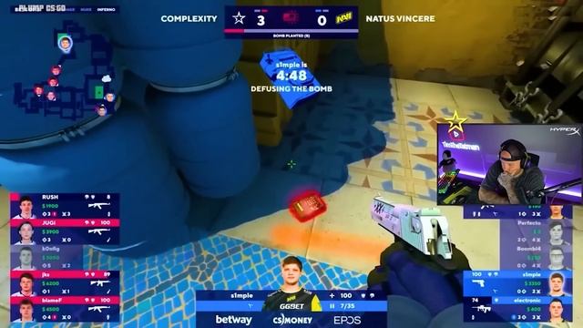 CS GO PROS & CASTERS REACT TO S1MPLE PLAYS 2023 смотреть онлайн