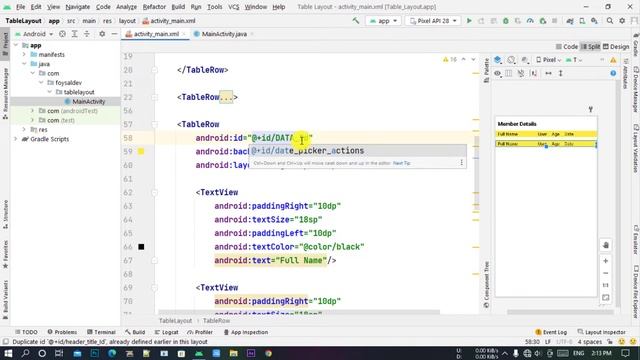 Android Bangla Tutorial 7.63 - table Layout android example смотреть онлайн