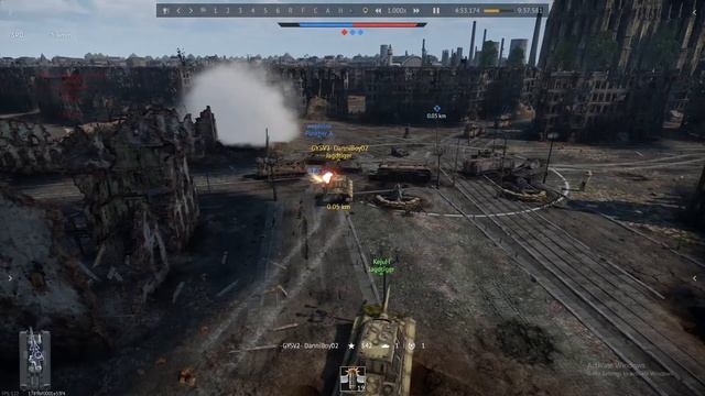 War Thunder | Artillery Overpressure Kills Jagdtiger смотреть онлайн