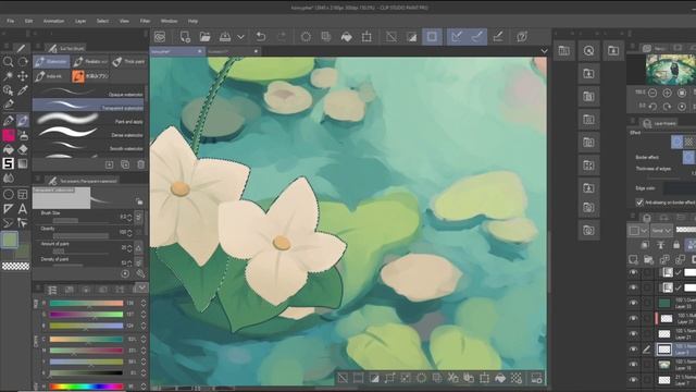 flower pond ✦ speedpaint【CLIP STUDIO PAINT】 смотреть онлайн