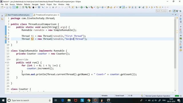 ThreadLocal In Java Comparison смотреть онлайн