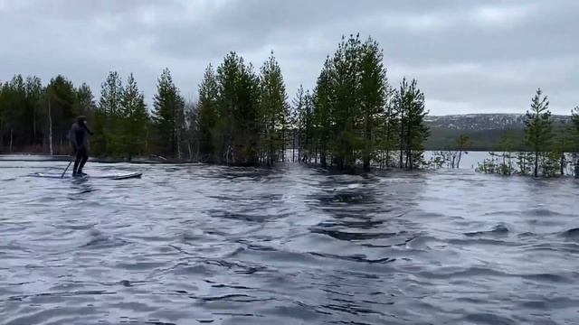Гребля в половодье по Мурдозеру смотреть онлайн