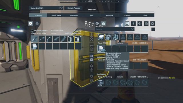 S01E13 Beginning to install a conveyor network Progressive Survival Space Engineers смотреть онлайн
