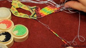 ГЕРДАН из бисера своими руками! МК - "Станочное плетение" / Ethnic necklace of beads- DIY