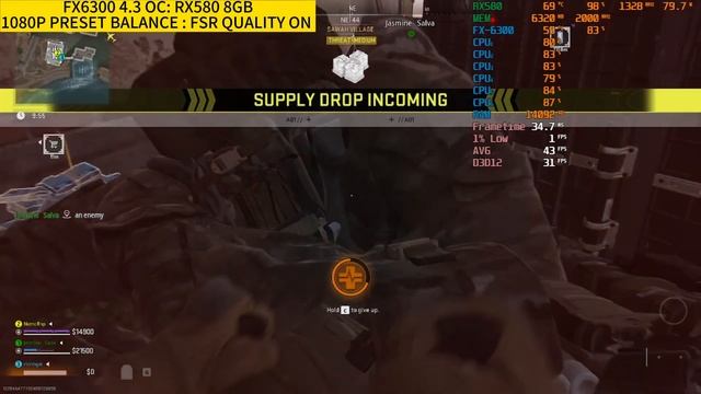 FX6300 tested with RX580 in 2023 : WARZONE 2 : Preset Balanced FSR ON смотреть онлайн