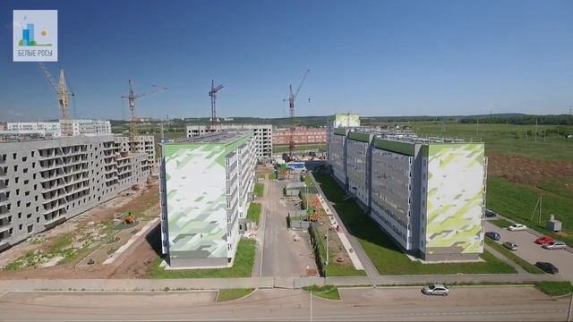 ? ЖК Белые росы // Аэросъемка. Лето 2019. Купить квартиру. Ипотека 2019. Новостройки Перми. смотреть онлайн