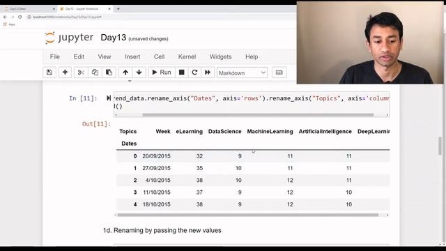 Day 13 - Pandas - Rename and Replace смотреть онлайн