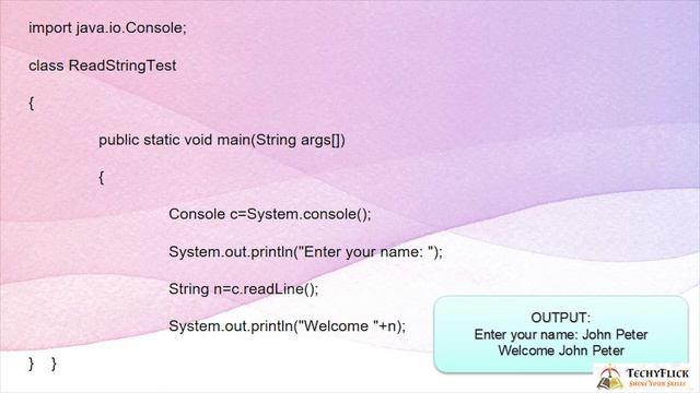 JAVA READING / WRITING CONSOLE смотреть онлайн